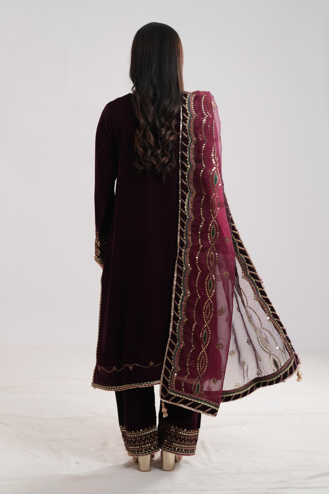 Design 4 - Jazmin Embroidered Formal Velvet Stitched