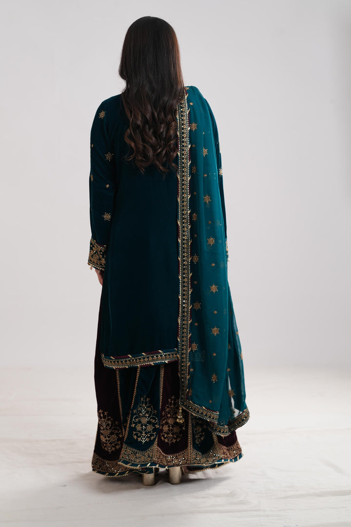 Design 8 - Jazmin Embroidered Formal Velvet Stitched