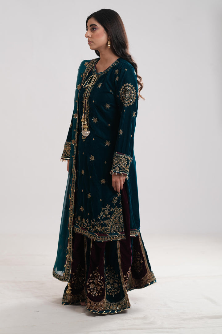 Design 8 - Jazmin Embroidered Formal Velvet Stitched