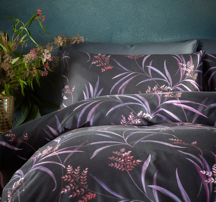 Vantona Boutique Keiko Duvet Cover Set - Black