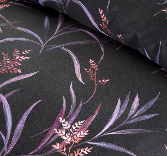 Vantona Boutique Keiko Duvet Cover Set - Black