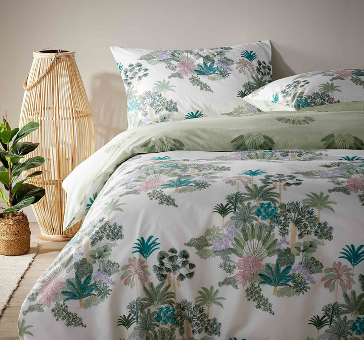 Vantona Essentials Range Jungle Toile Duvet Cover Set - Cream