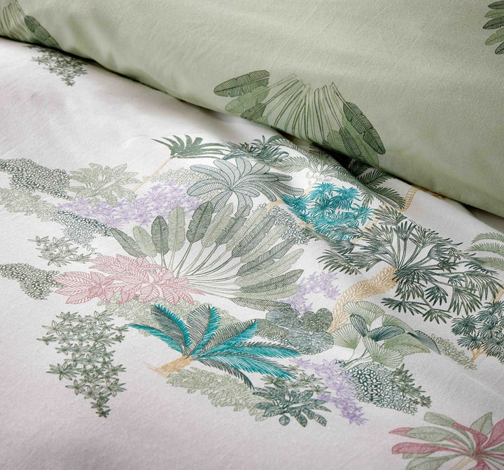 Vantona Essentials Range Jungle Toile Duvet Cover Set - Cream