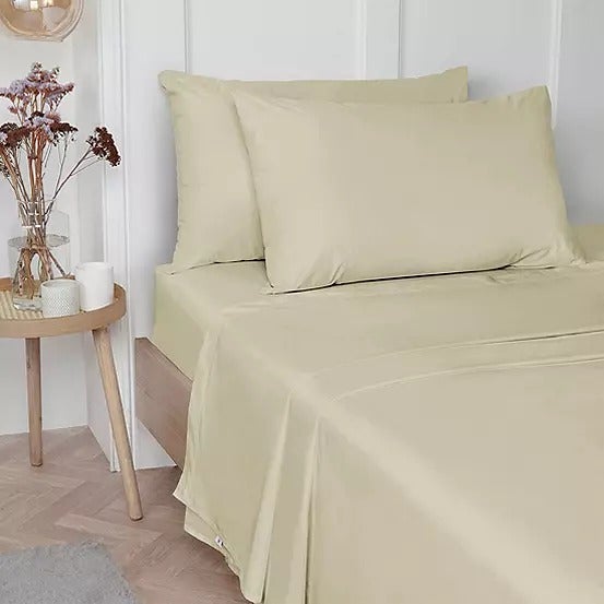 Vantona 100% Luxury Cotton Plain Dyed Fitted Sheets - Sold Separately