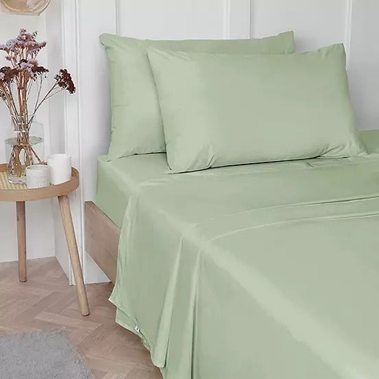 Vantona 100% Luxury Cotton Plain Dyed Fitted Sheets - Sold Separately