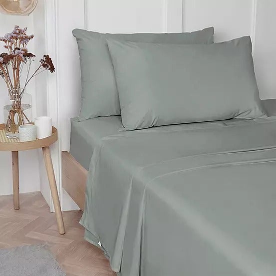 Vantona 100% Luxury Cotton Plain Dyed Flat Sheets - Sold Separately