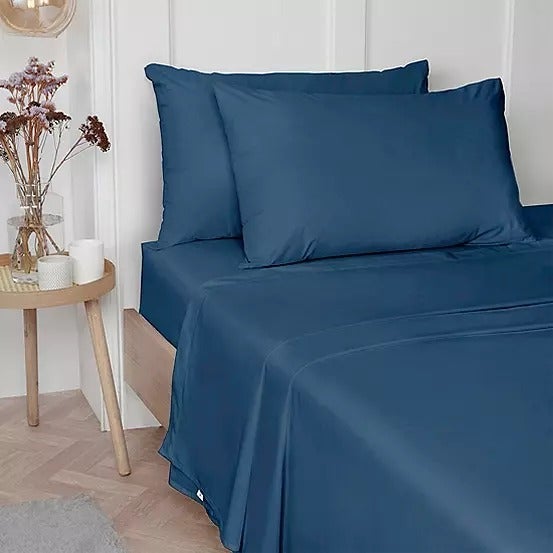 Vantona 100% Luxury Cotton Plain Dyed Fitted Sheets - Sold Separately