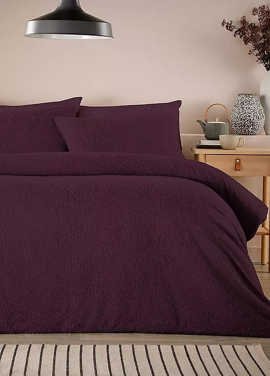 Vantona Essentials Range Teddy Fleece Duvet Cover Set (Sold Separately)
