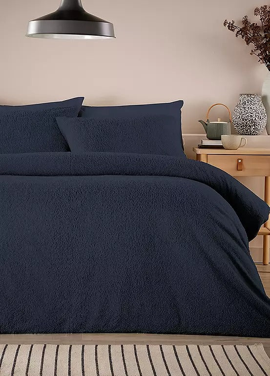 Vantona Essentials Range Teddy Fleece Duvet Cover Set (Sold Separately)