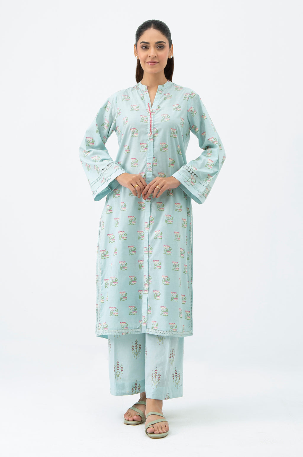 Cambric Light Blue Stitched Suit - Zeen