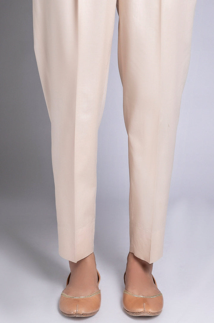Cambric Beige Trouser - Zeen