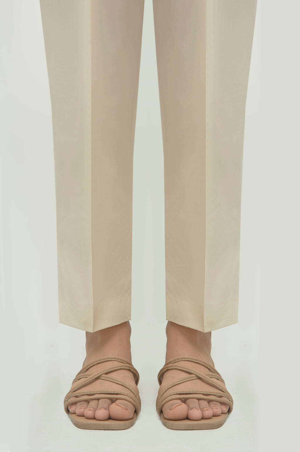 Cambric Beige Trouser - Zeen