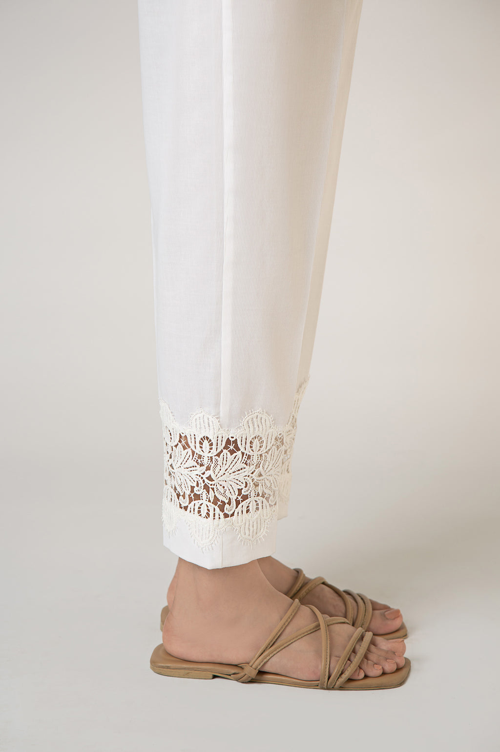 Cottel White Trouser - Zeen