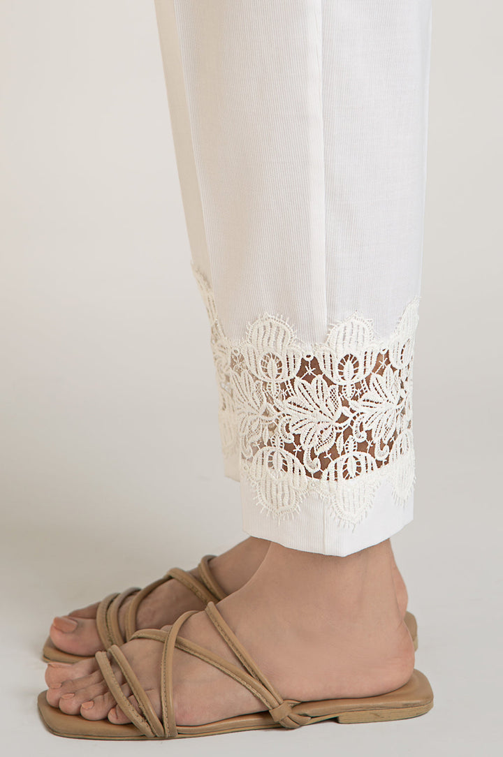 Cottel White Trouser - Zeen