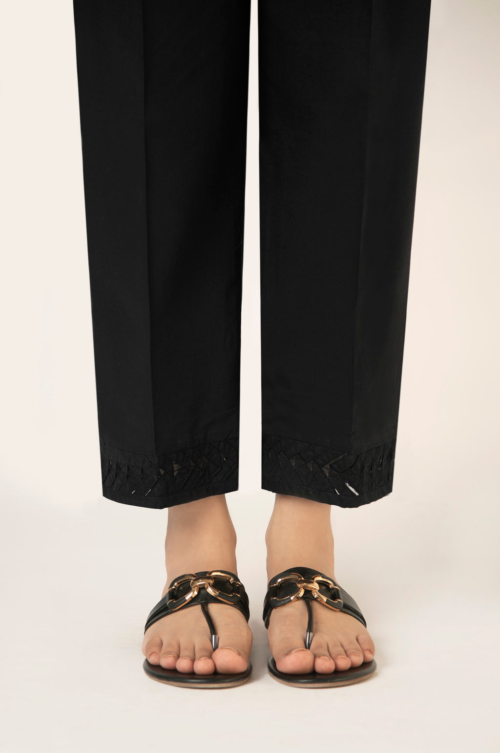 Cambric Black Trouser - Zeen