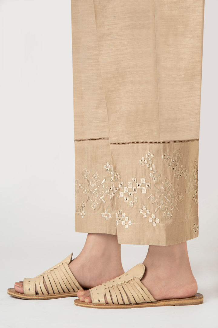 Khaddar Beige Trouser - Zeen
