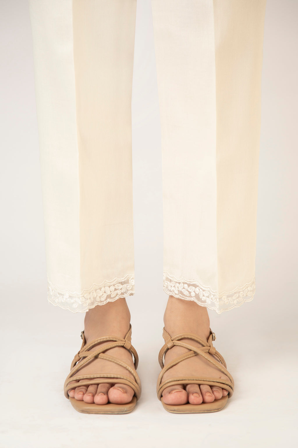 Cottel Off White Trouser - Zeen