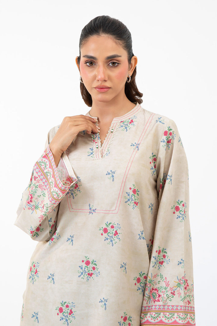 Cotton Linen Viscose Multi Stitched Suit - Zeen