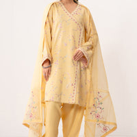 Oak Silk Yellow Stitched Suit - Zeen