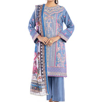 Cotton Silk Lavender Stitched Suit - Bonanza