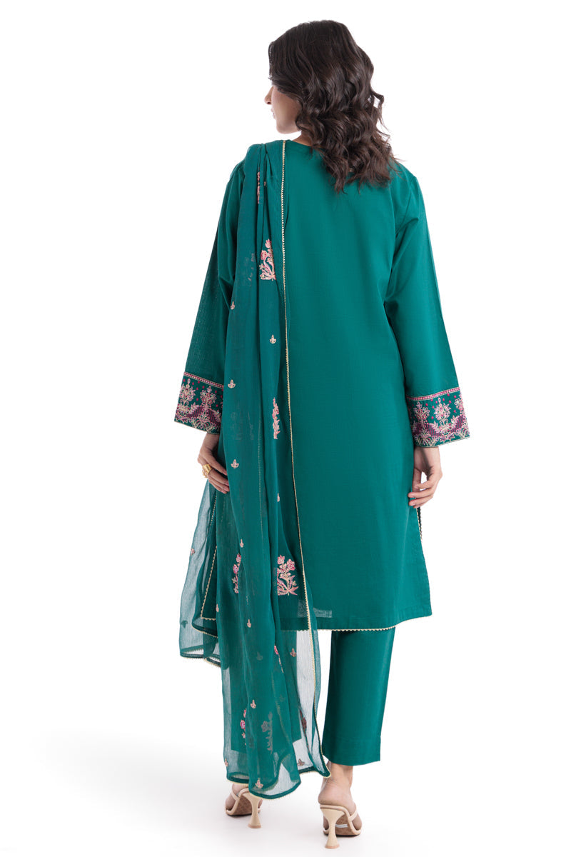 Cambric Teal Stitched Suit - Bonanza