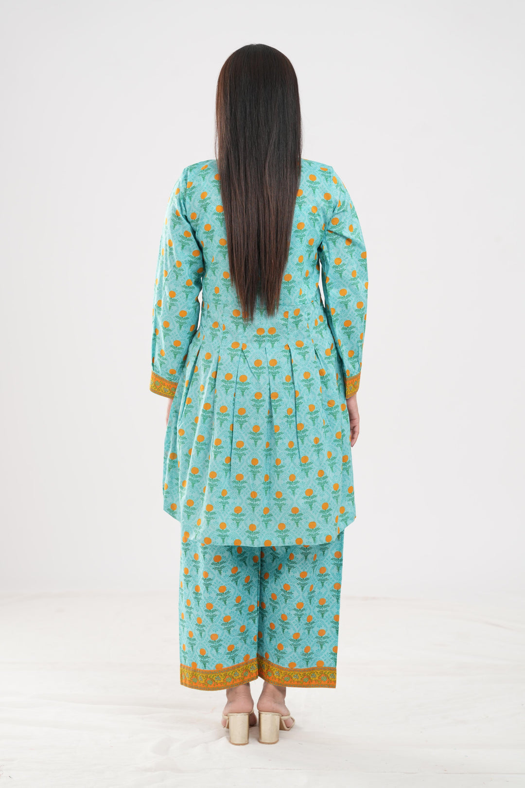 Lawn Sky Blue Stitched Suit - Zellbury