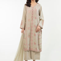 Dull Raw Silk Green Stitched Suit - Zeen