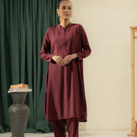 Marina Maroon Stitched Suit - Ego