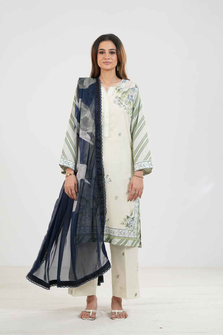 Zeya-1B - Coco Prints By Zara Shahjahan Stitched