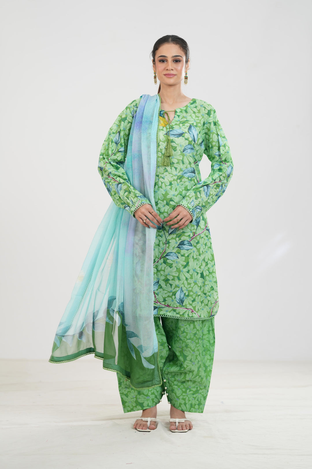 Kael-7B - Coco Prints By Zara Shahjahan Stitched