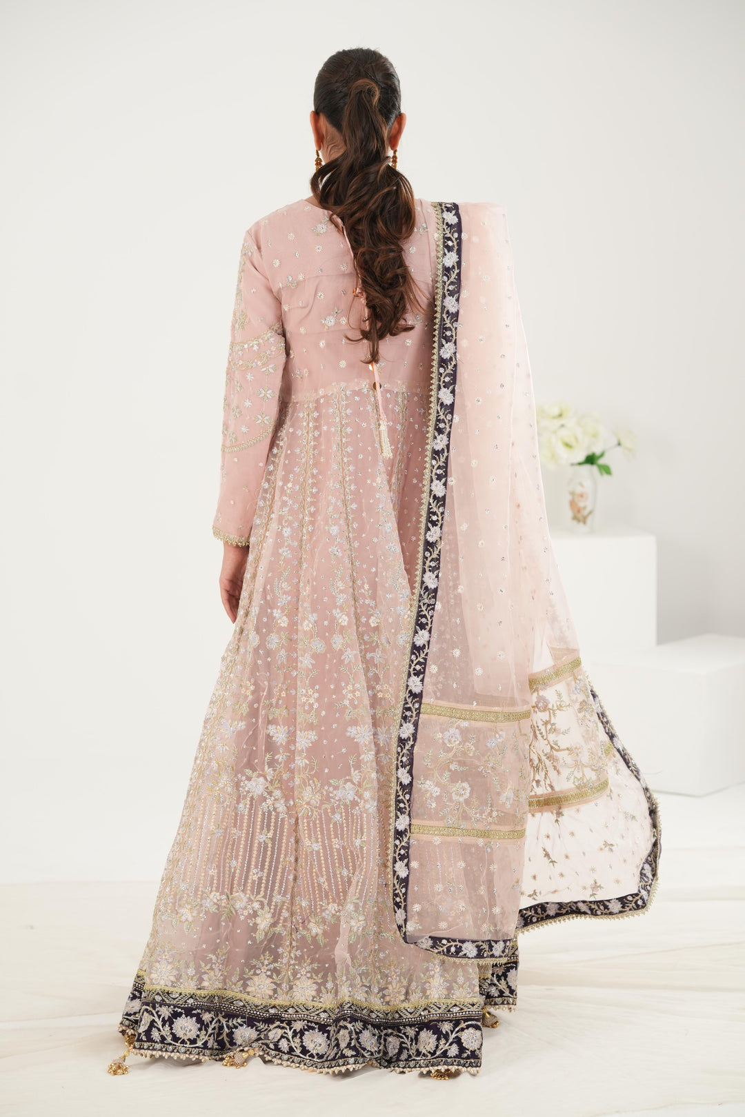 Zeal - Afrozeh La Fuchsia Stitched