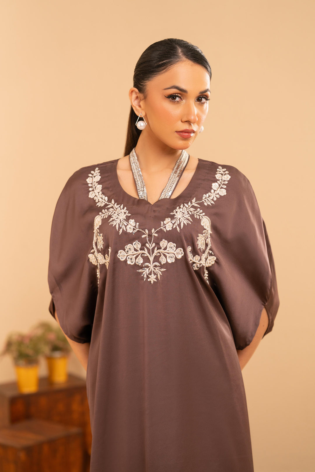 Seraphine Satin Kaftan