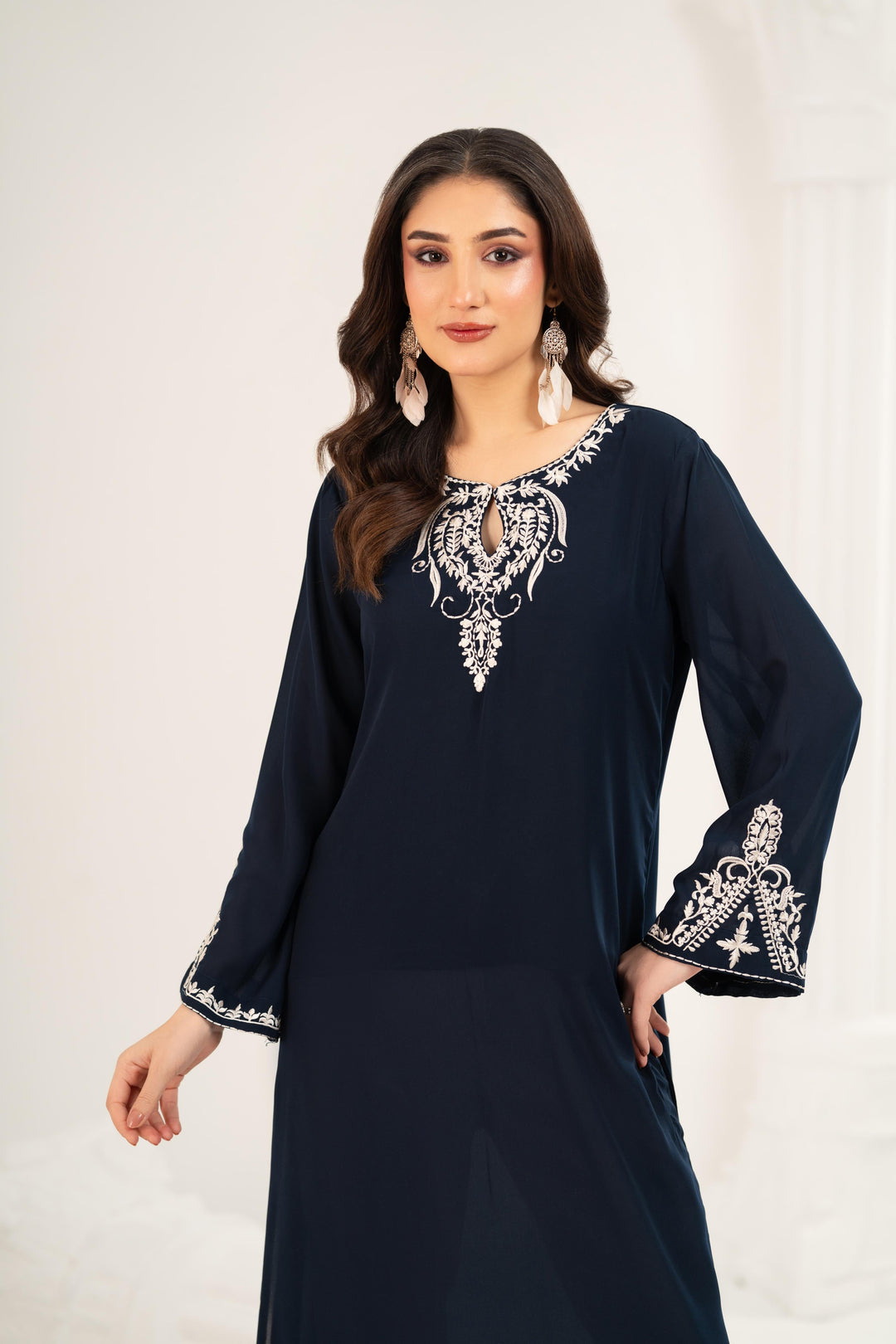 Naelle Embroidered Kaftan