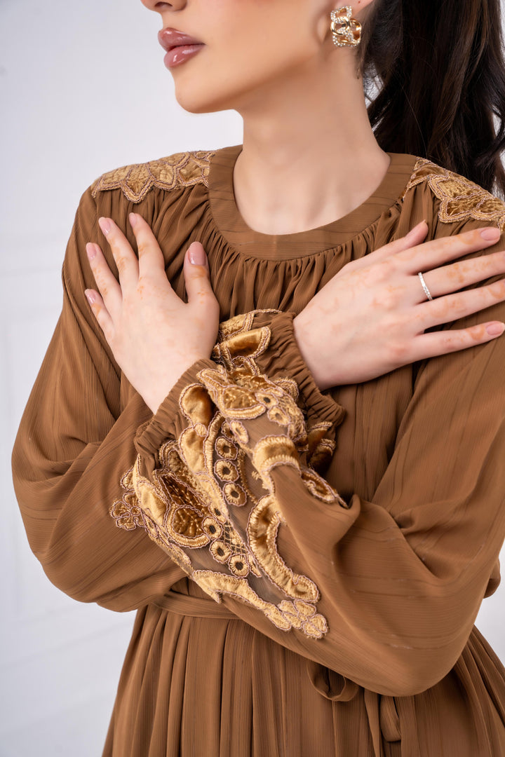 Zaria Embroidered Maxi Dress