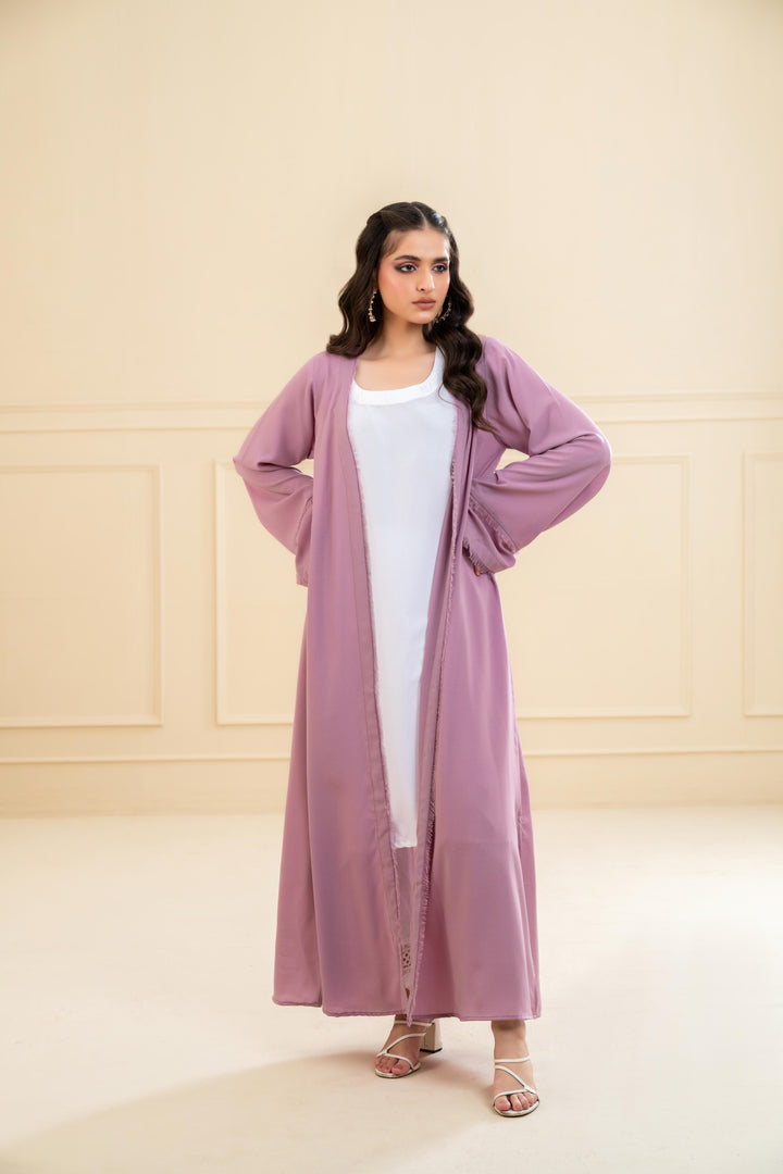 Amina Textured Open Abaya