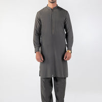Blended Grey Shalwar Kameez- Almirah