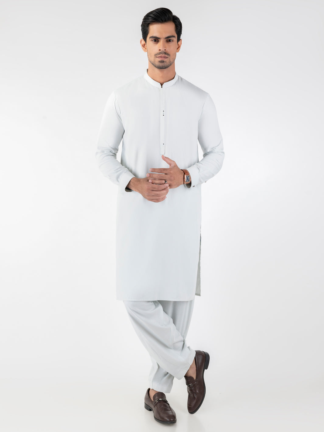 Blended Light Green Shalwar Kameez - Almirah