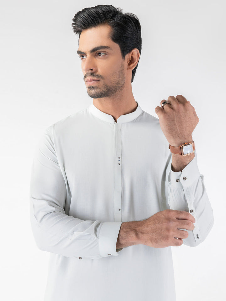 Blended Light Green Shalwar Kameez - Almirah
