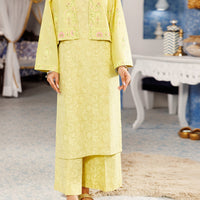 Lawn Lime Green Stitched Suit - Almirah