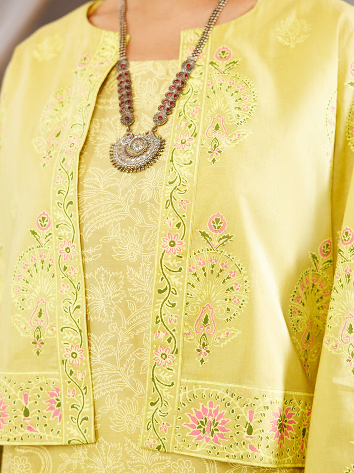 Lawn Lime Green Stitched Suit - Almirah