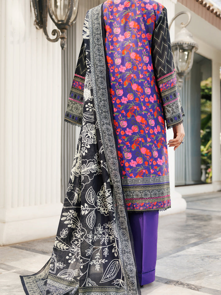 Lawn Purple Stitched Suit - Almirah
