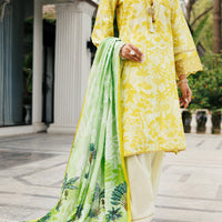 Lawn Lemon Unstitched Suit - Almirah