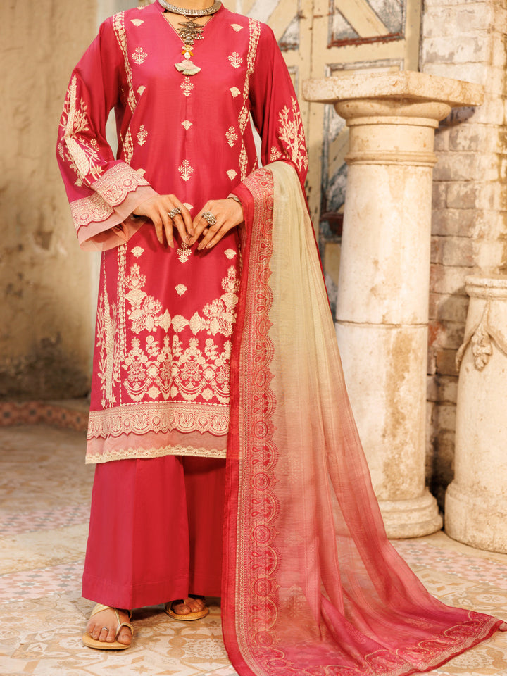 Lawn Pink Stitched Suit - Almirah