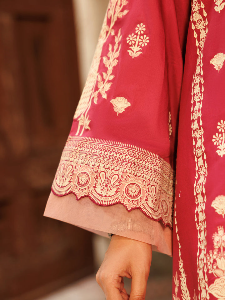 Lawn Pink Stitched Suit - Almirah