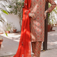 Brown Stitched Suit - Almirah