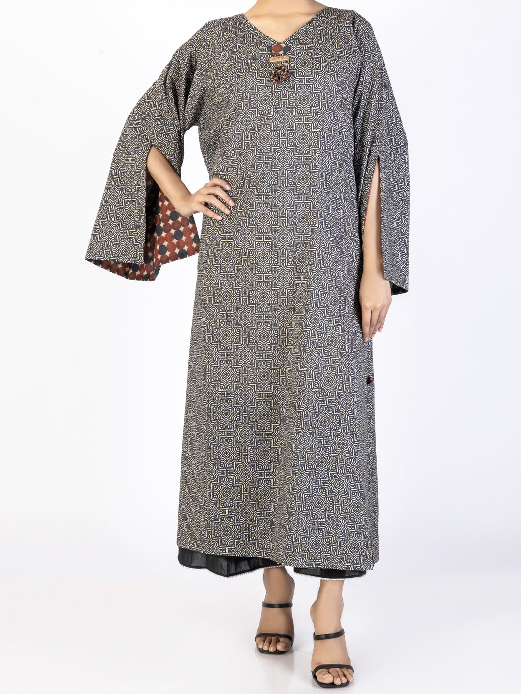 Lawn Black Kurti - Almirah