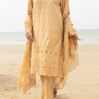 Lawn Khaki Stitched Suit - Almirah