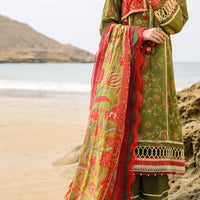 Lawn Green Unstitched Suit - Almirah