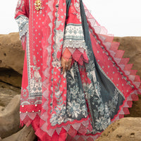 Lawn Pink Unstitched Suit - Almirah