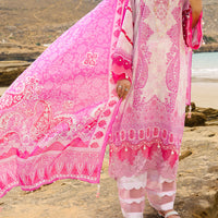 Lawn Pink Unstitched Suit - Almirah